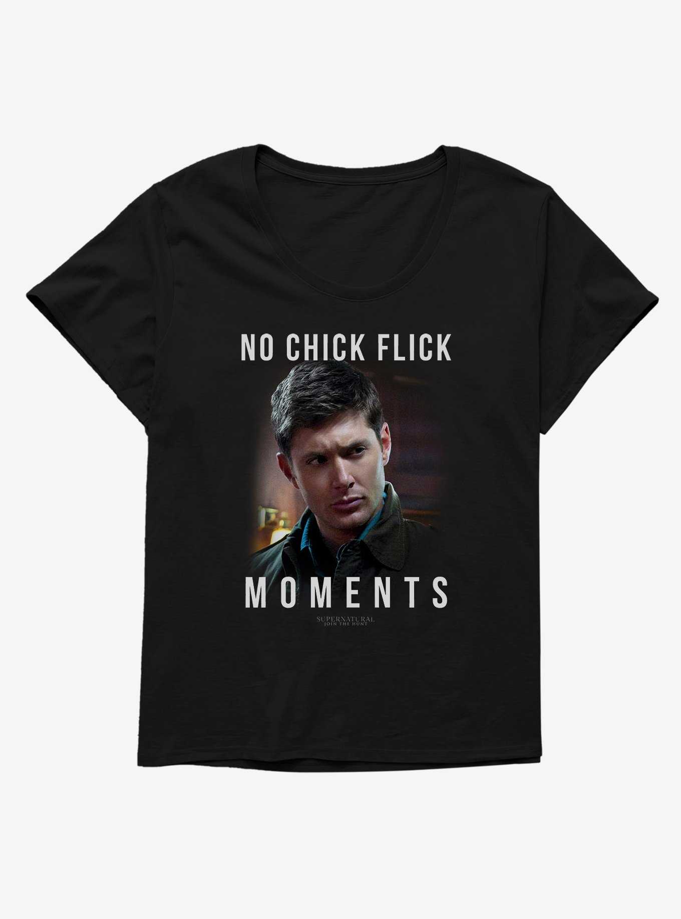 Supernatural No Chick Flick Moments Womens Plus Size T-Shirt, , hi-res