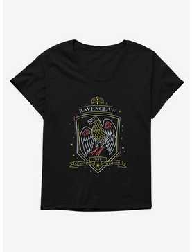 Harry Potter Sketched Ravenclaw Crest Womens T-Shirt Plus Size, , hi-res