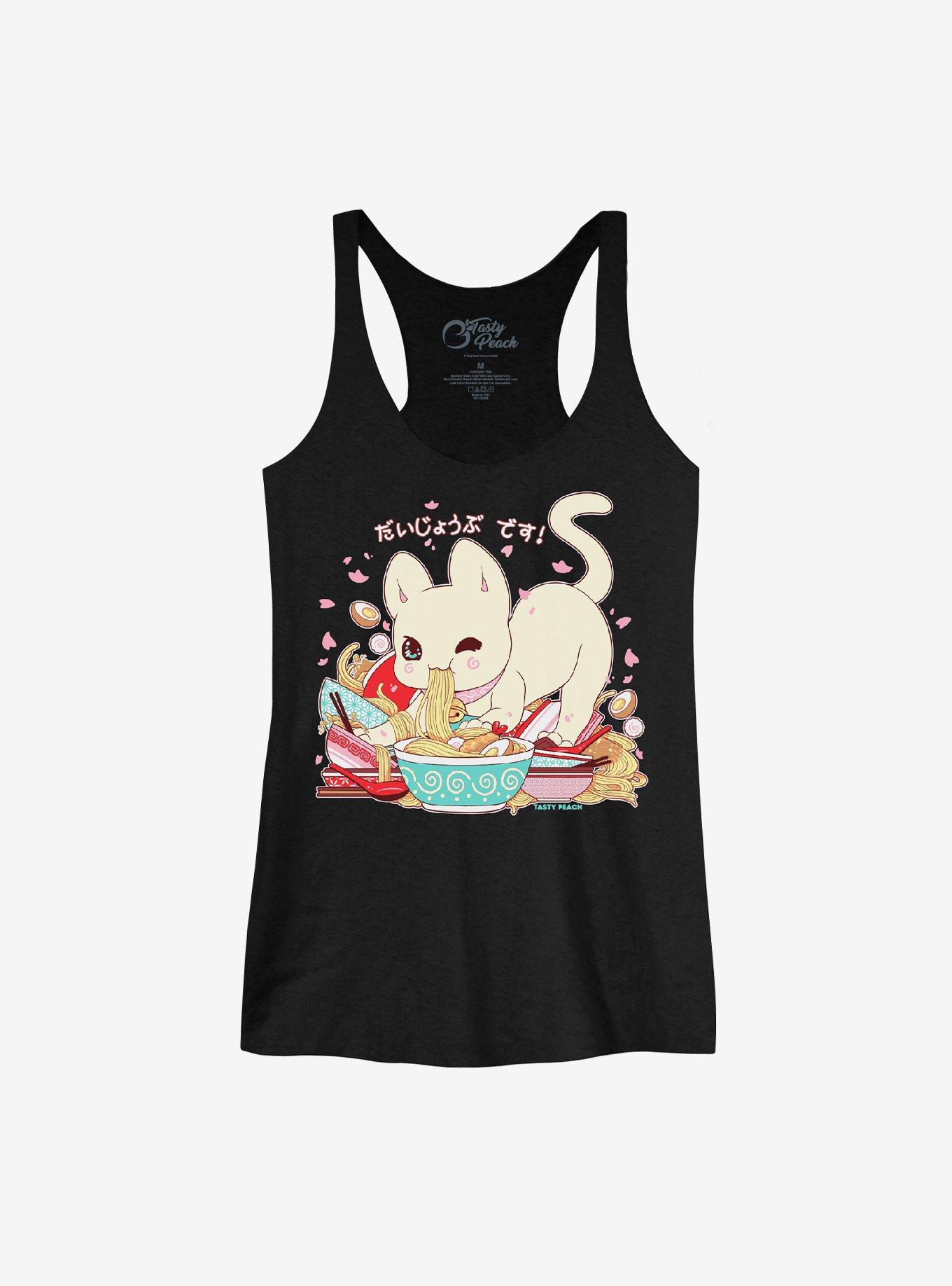 Tasty Peach Sushi Cat Girls Tank Top, MULTI, hi-res