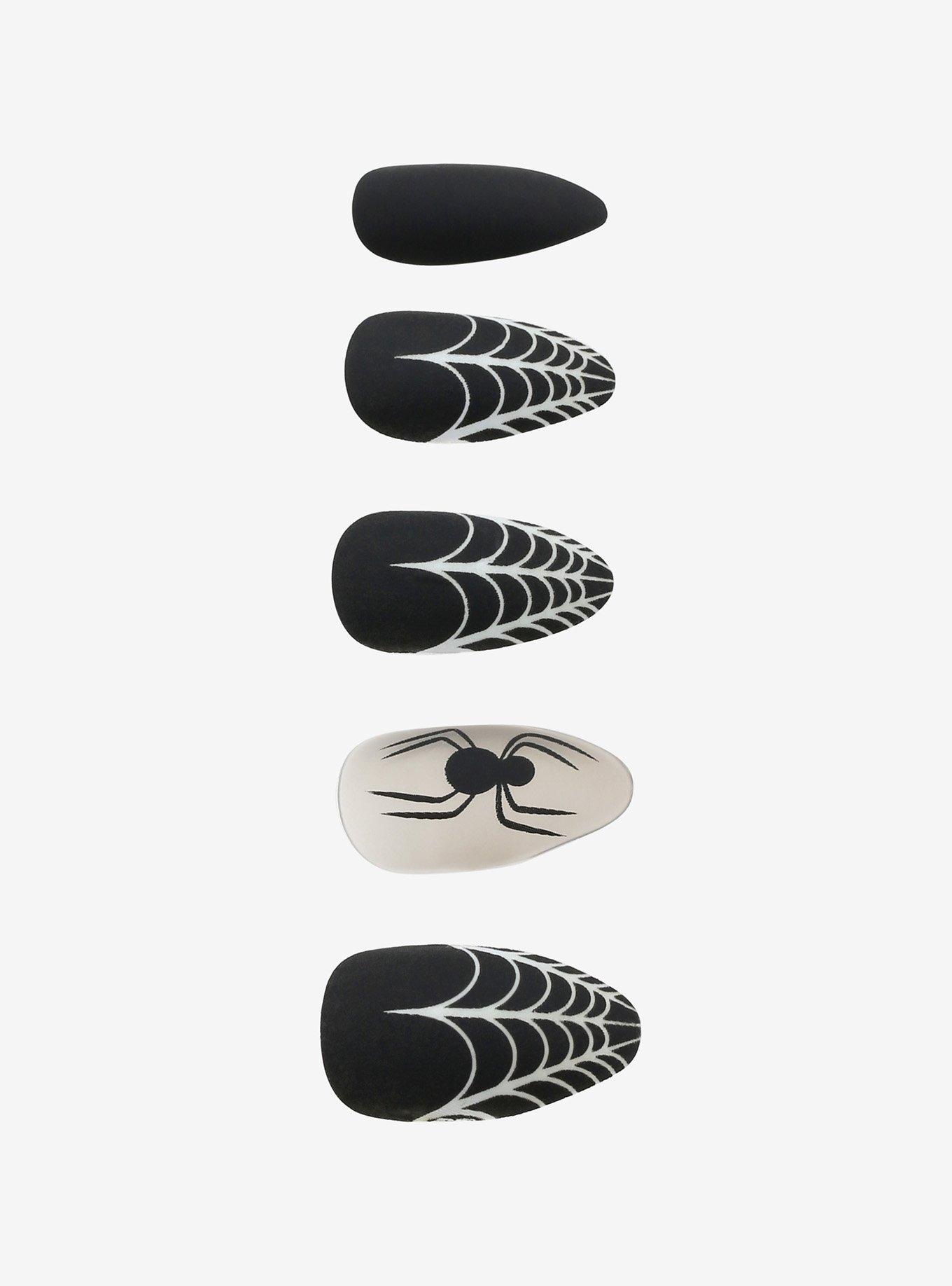 Spiderweb Faux Nail Set, , hi-res