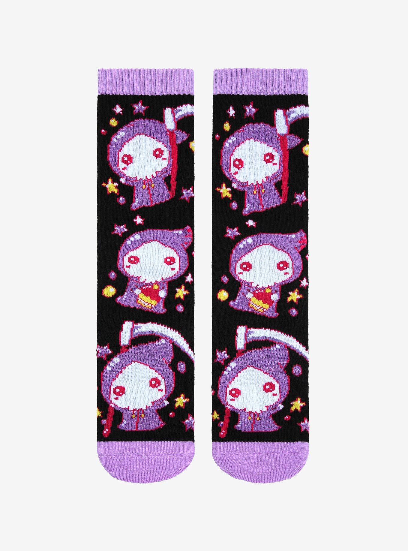 Chibi Grim Reaper Crew Socks, , hi-res