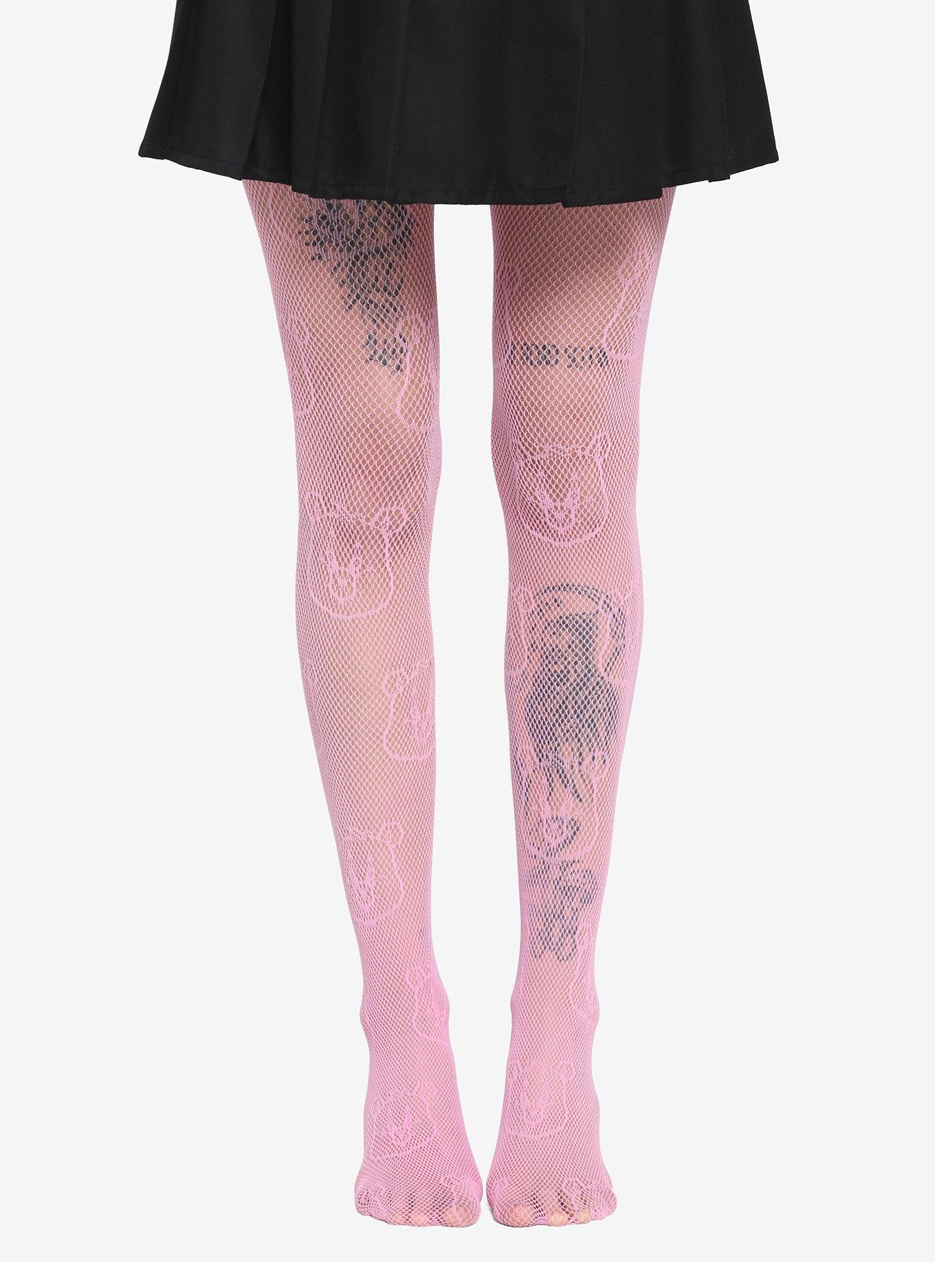 Tights Fishnet deluxe:pink  CH onlineshop buy at pekabo