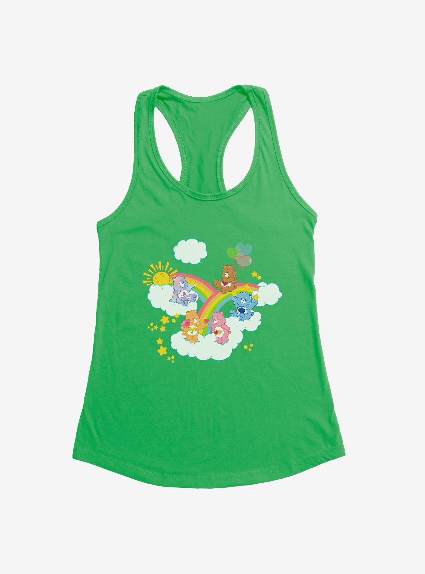 Care Bears Over The Rainbow Girls Tank Top, KELLY GREEN, hi-res