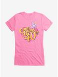 Care Bears Anniversary Logo Girls T-Shirt, CHARITY PINK, hi-res