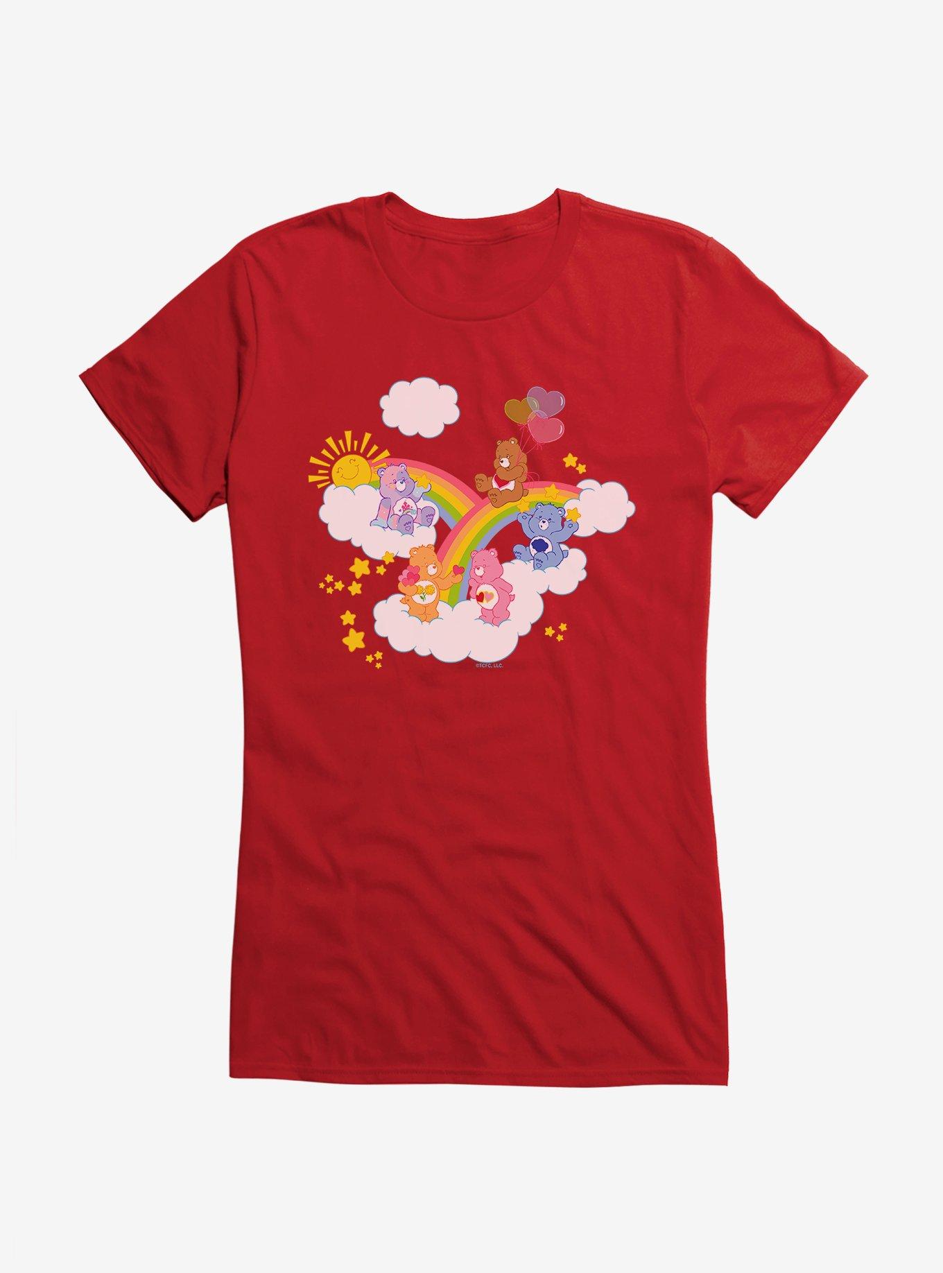 Care Bears Over The Rainbow Girls T-Shirt, RED, hi-res