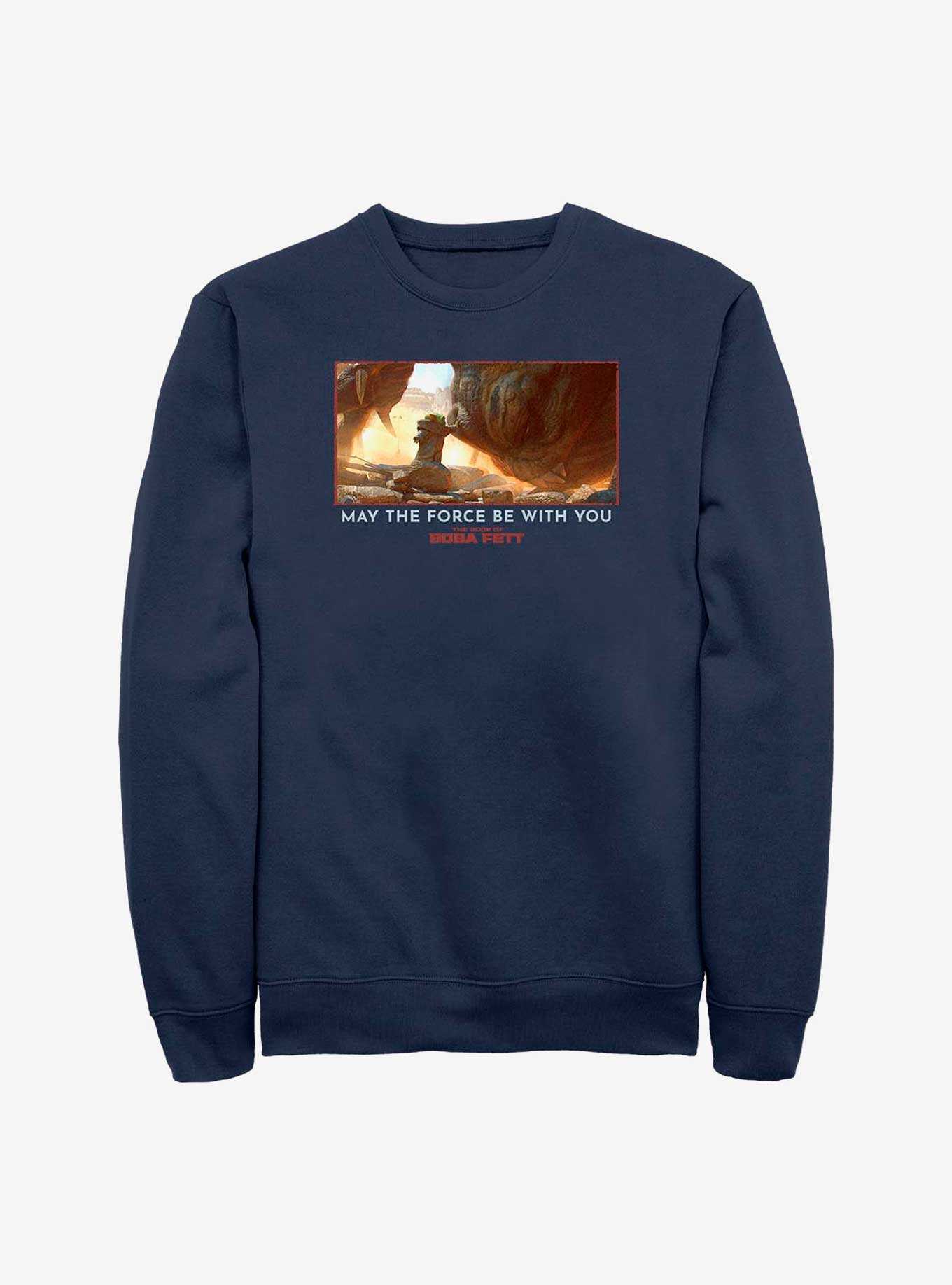 Star Wars Book Of Boba Fett The Child & Rancor May The Force Be With You Sweatshirt, , hi-res