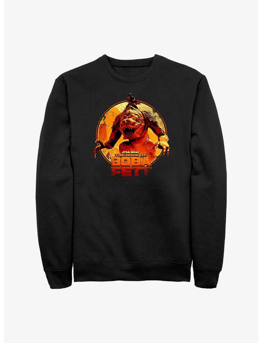 Star Wars Book Of Boba Fett The Rancor Rider Sweatshirt, BLACK, hi-res