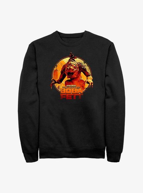 Star Wars Book Of Boba Fett The Rancor Rider Sweatshirt - BLACK | BoxLunch