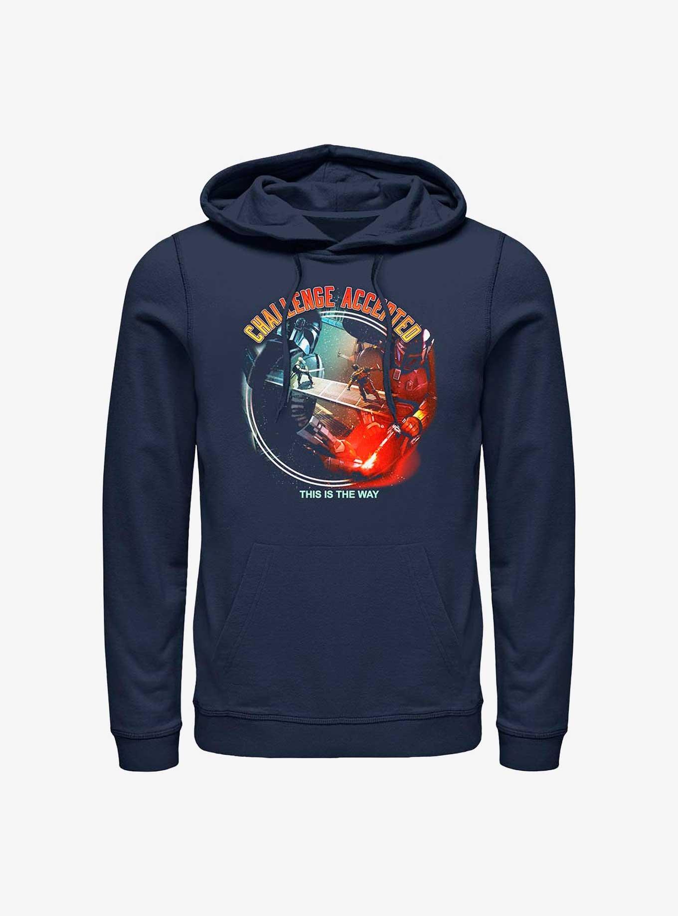 Star Wars Book Of Boba Fett Challenge Accepted Hoodie, NAVY, hi-res