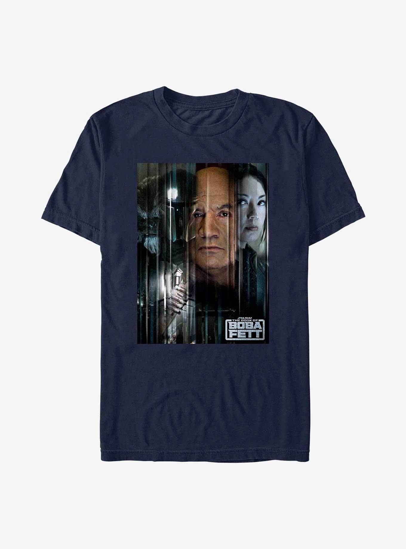 Star Wars Book Of Boba Fett Poster T-Shirt, NAVY, hi-res