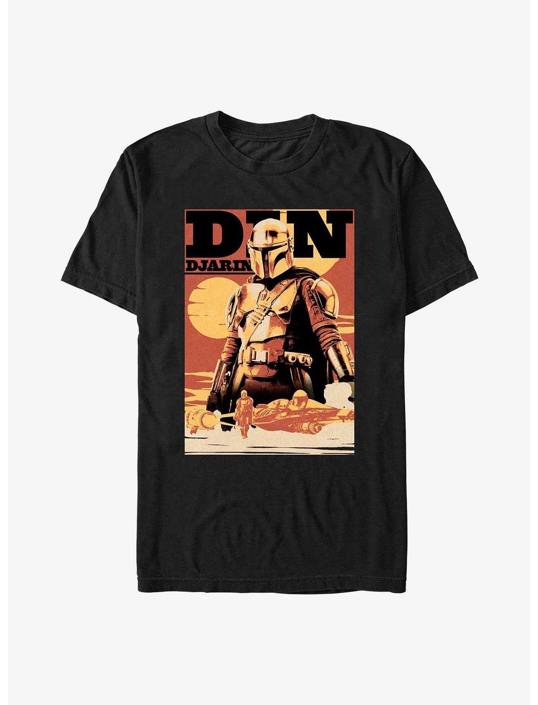 Star Wars Book Of Boba Fett Din Djarin The Mandalorian T-Shirt, BLACK, hi-res