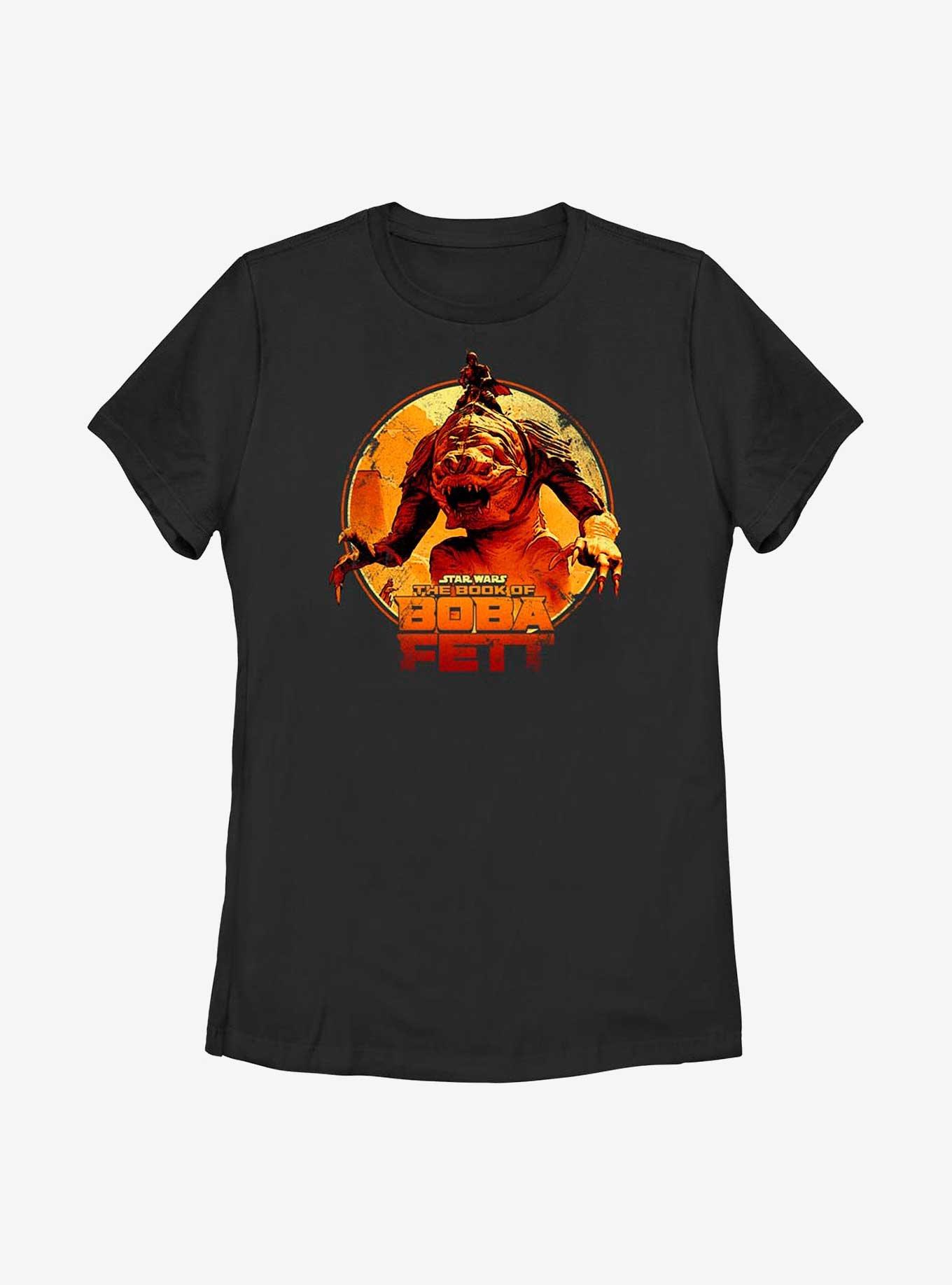 Star Wars Book Of Boba Fett The Rancor Rider Womens T-Shirt, , hi-res