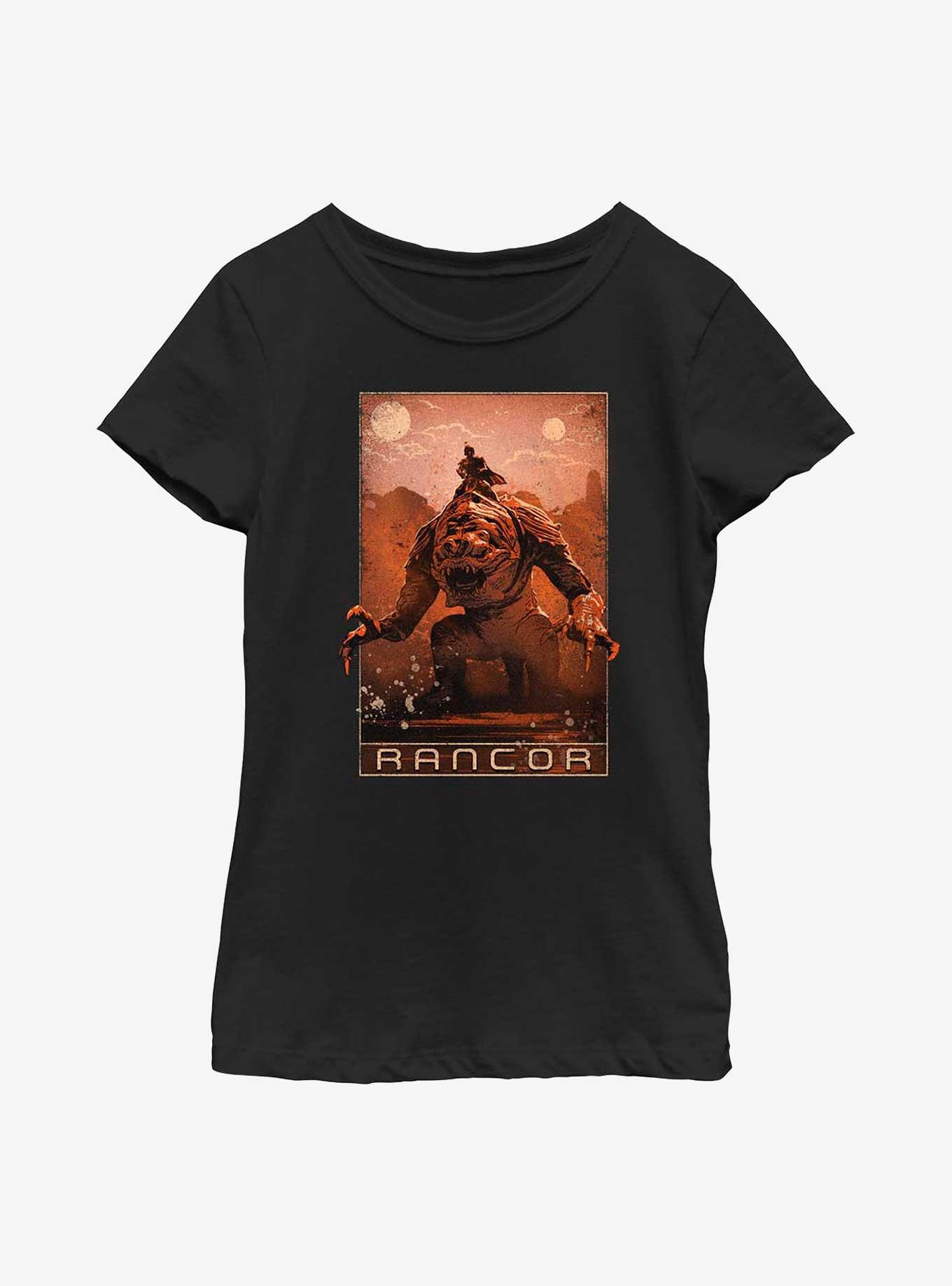 Star Wars Book Of Boba Fett Rancor Youth Girls T-Shirt, , hi-res