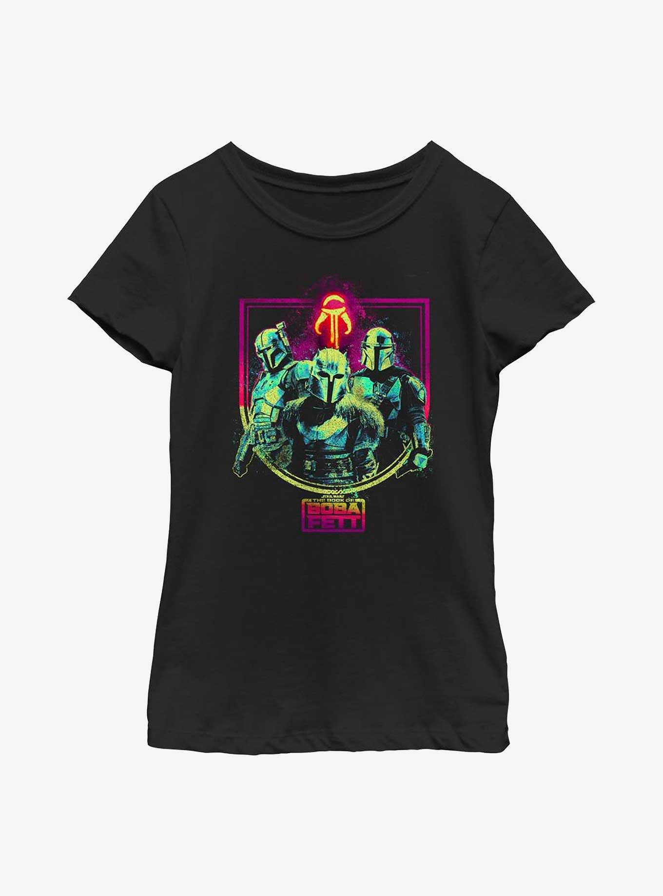 Star Wars Book Of Boba Fett The Mandalorian Guild Youth Girls T-Shirt, , hi-res