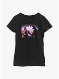 Star Wars Book Of Boba Fett Cad Bane Vs Rancor Rider Youth Girls T-Shirt, BLACK, hi-res