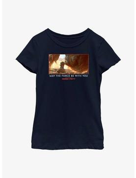 Star Wars Book Of Boba Fett The Child & Rancor May The Force Be With You Youth Girls T-Shirt, , hi-res