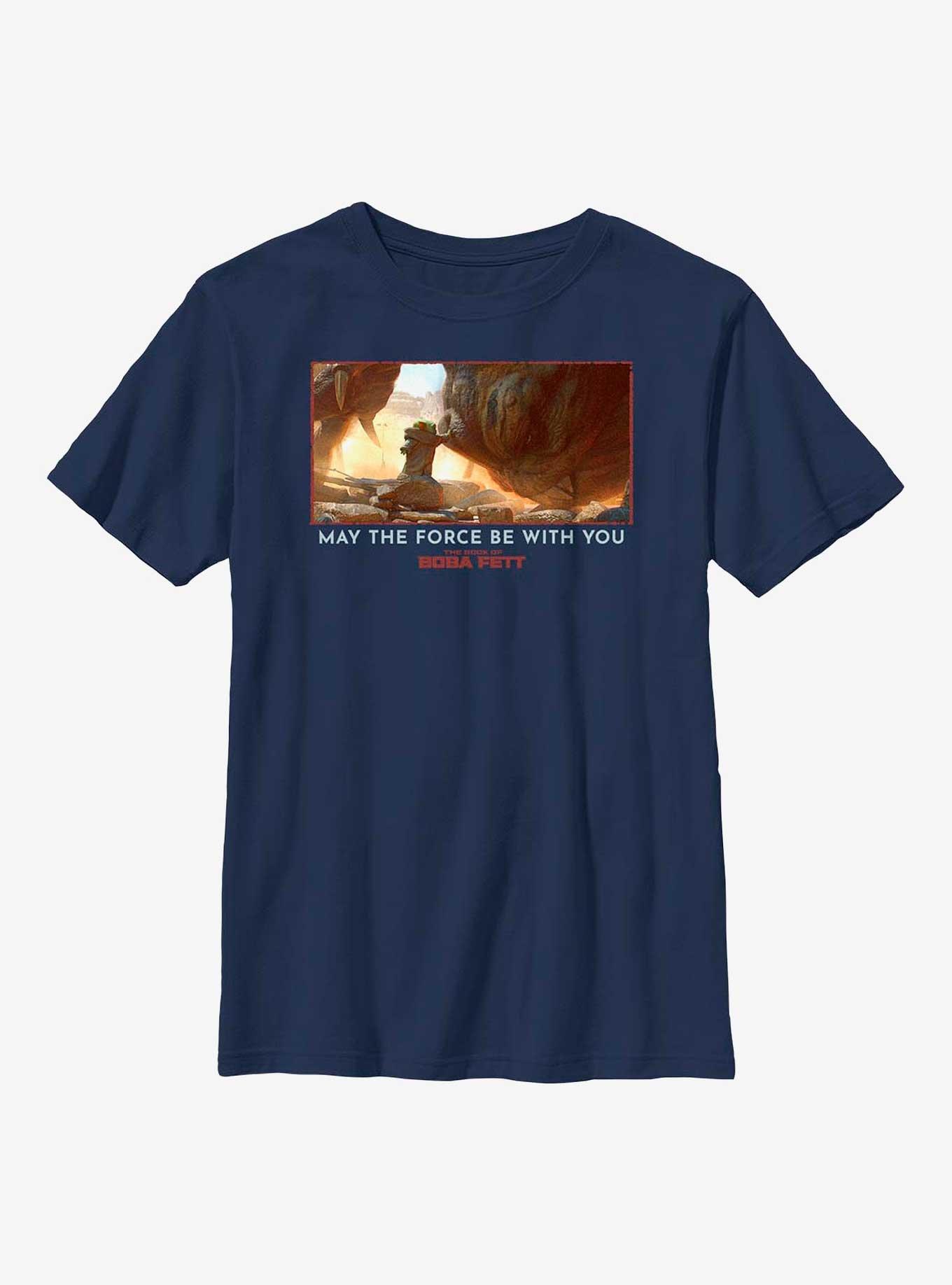 Star Wars Book Of Boba Fett The Child & Rancor May The Force Be With You Youth T-Shirt, , hi-res
