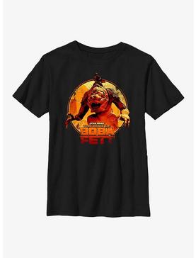 Star Wars Book Of Boba Fett The Rancor Rider Youth T-Shirt, , hi-res