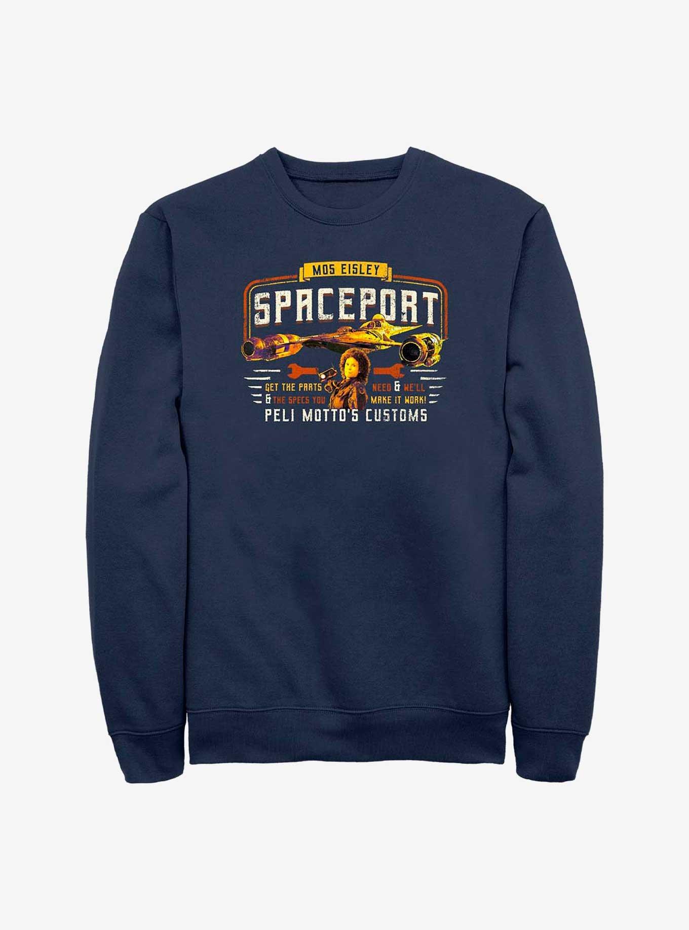 Star Wars Book Of Boba Fett Peli Motto's Customs Sweatshirt, NAVY, hi-res