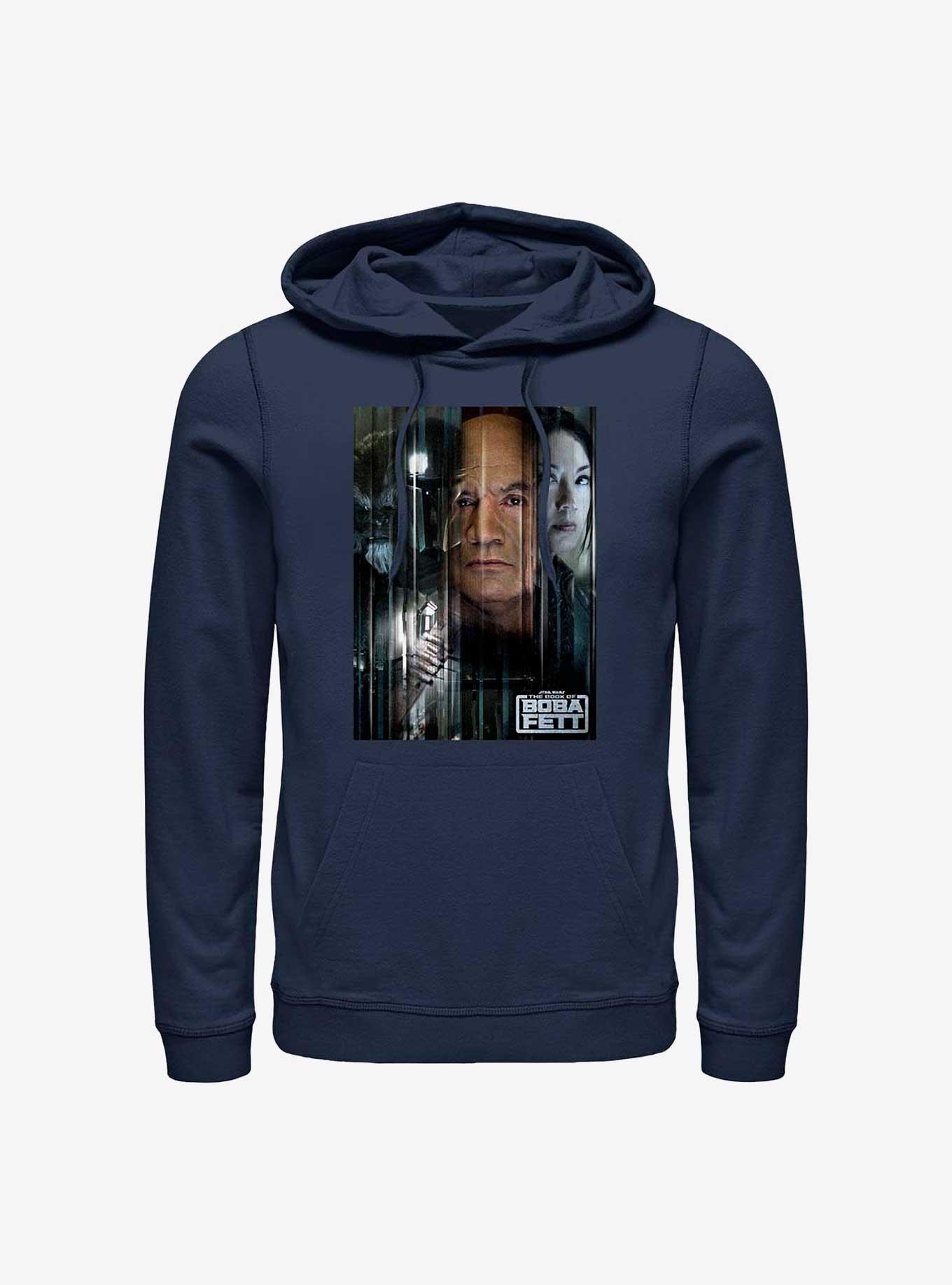 Star Wars Book Of Boba Fett Poster Hoodie, NAVY, hi-res