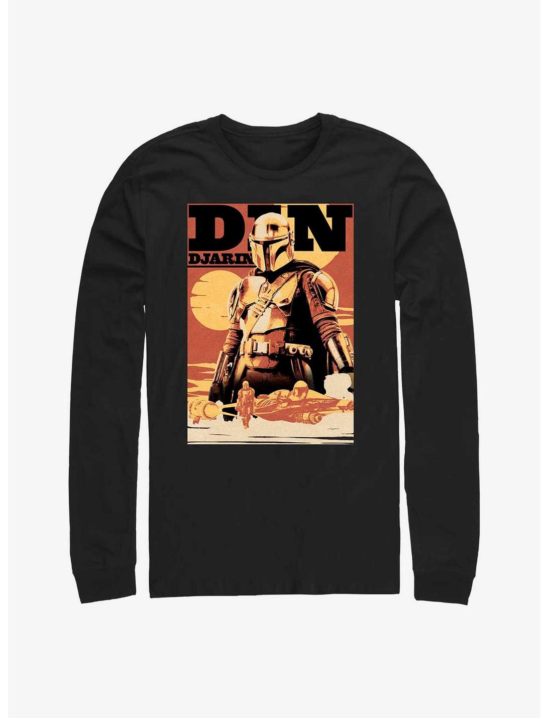 Star Wars Book Of Boba Fett Din Djarin The Mandalorian Long-Sleeve T-Shirt, BLACK, hi-res