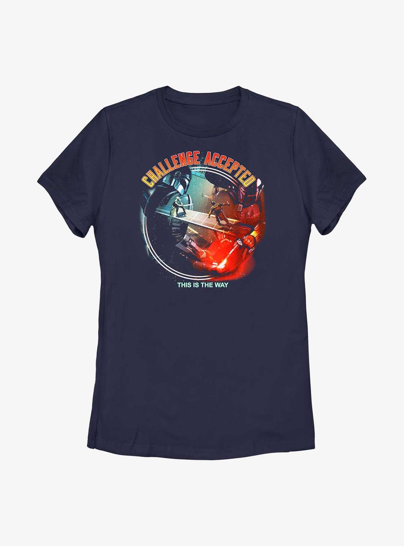Star Wars Book Of Boba Fett Challenge Accepted T-Shirt, NAVY, hi-res
