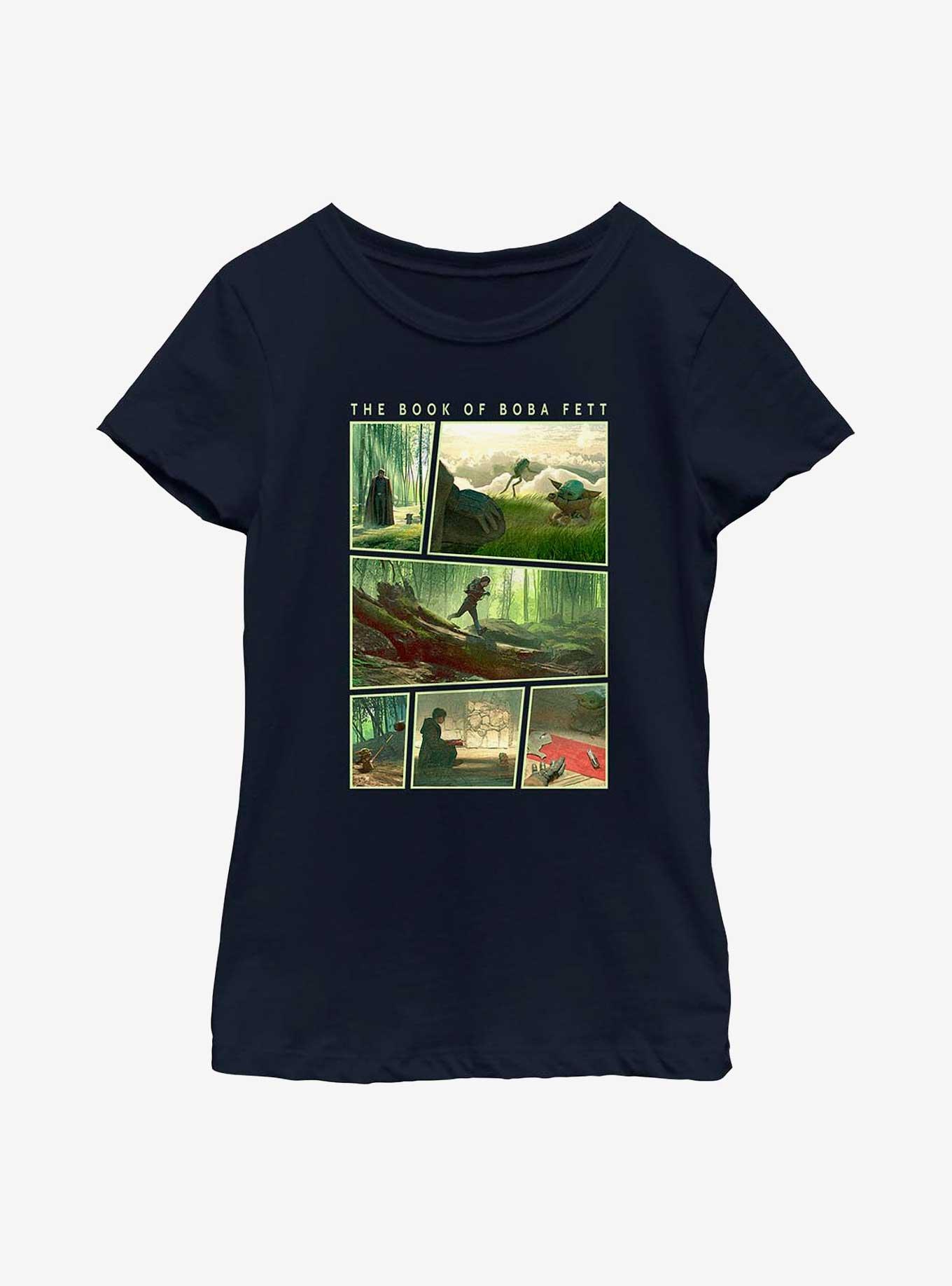 Star Wars Book Of Boba Fett The Child's Choice Youth Girls T-Shirt, NAVY, hi-res
