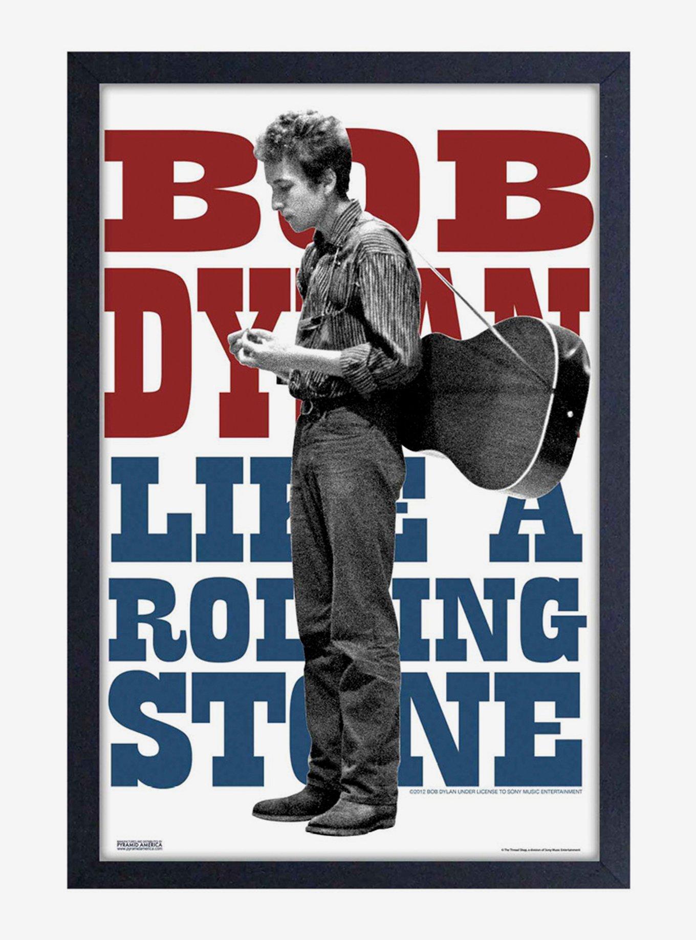 Bob Dylan Standing Framed Wood Wall Art, , hi-res