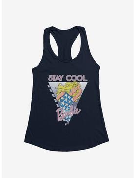 Barbie 80s Stay Cool Logo Womens Tank Top, MIDNIGHT NAVY, hi-res