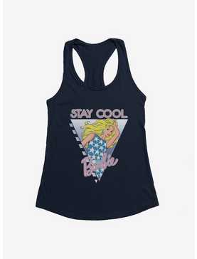 Barbie 80s Stay Cool Logo Womens Tank Top, MIDNIGHT NAVY, hi-res
