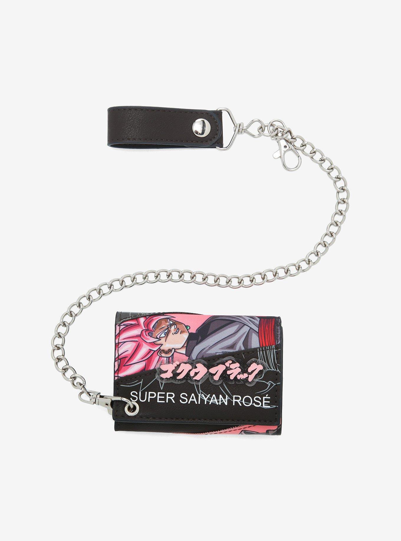 Dragon Ball Super Goku Super Saiyan Rose Trifold Chain Wallet, , hi-res