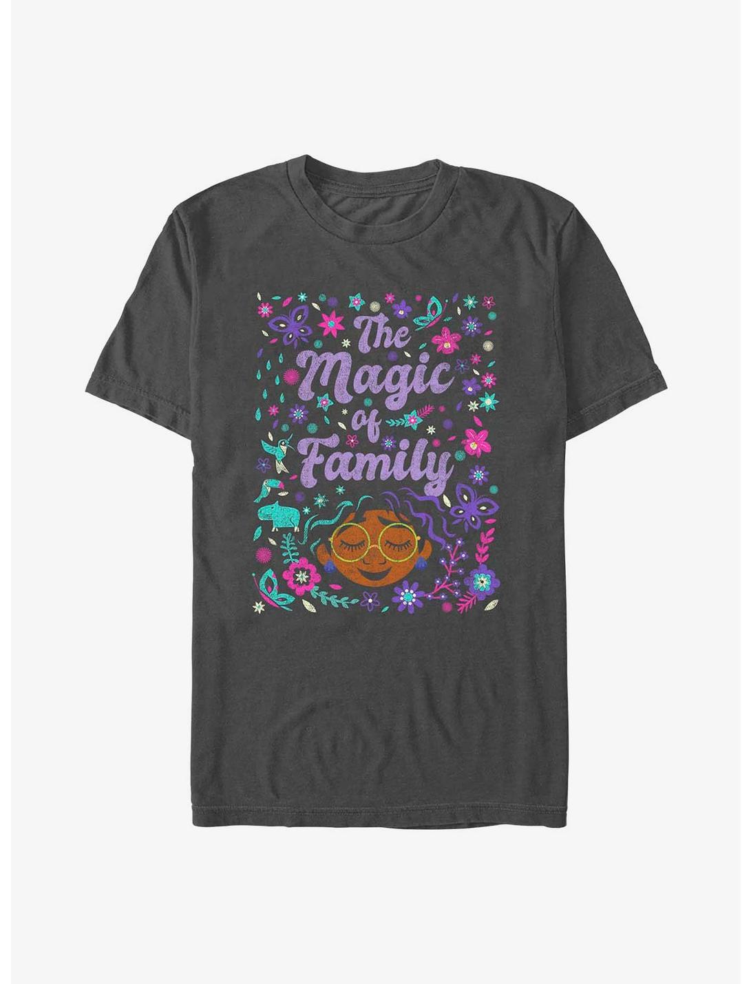 Disney Encanto The Magic Of Family Art T-Shirt, CHARCOAL, hi-res