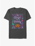 Disney Encanto The Magic Of Family Art T-Shirt, CHARCOAL, hi-res