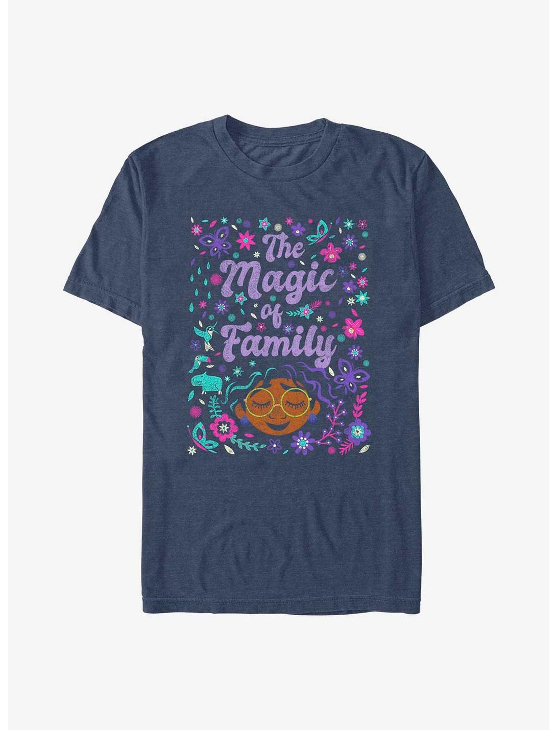 Disney Encanto The Magic Of Family Art T-Shirt, NAVY HTR, hi-res