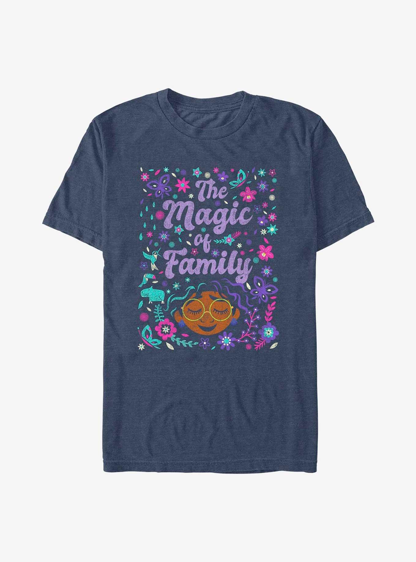 Disney Encanto The Magic Of Family Art T-Shirt, NAVY HTR, hi-res
