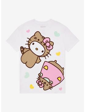 Plus Size Hello Kitty X Pusheen Duo Boyfriend Fit Girls T-Shirt, , hi-res
