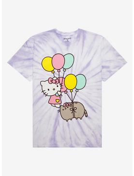 Hello Kitty X Pusheen Tie-Dye Girls T-Shirt Plus Size, , hi-res