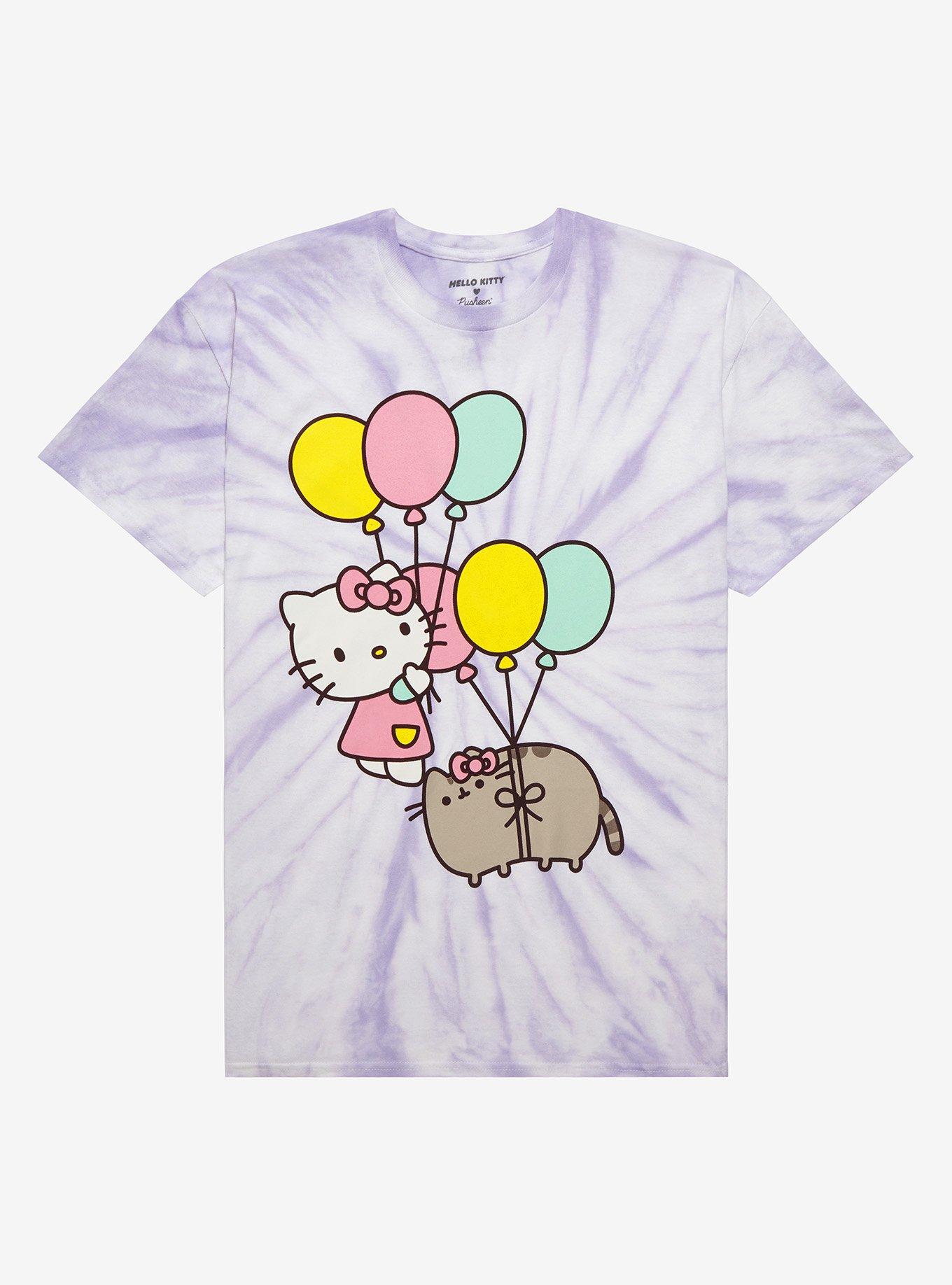Hello Kitty X Pusheen Duo Boyfriend Fit Girls T-Shirt Plus Size, MULTI, hi-res