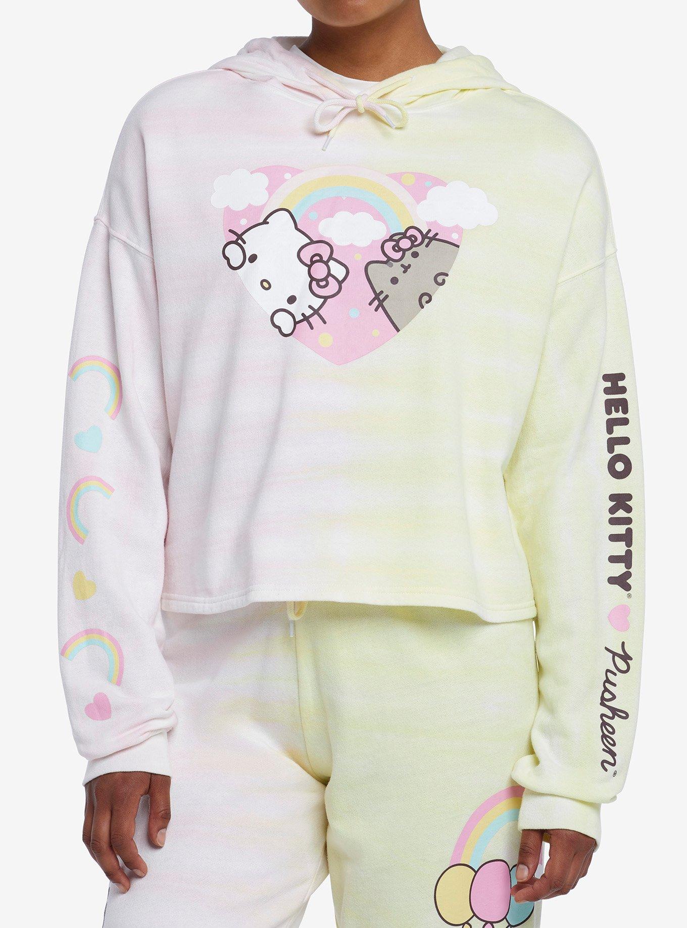 Hello Kitty X Pusheen Tie-Dye Girls Hoodie, MULTI, hi-res