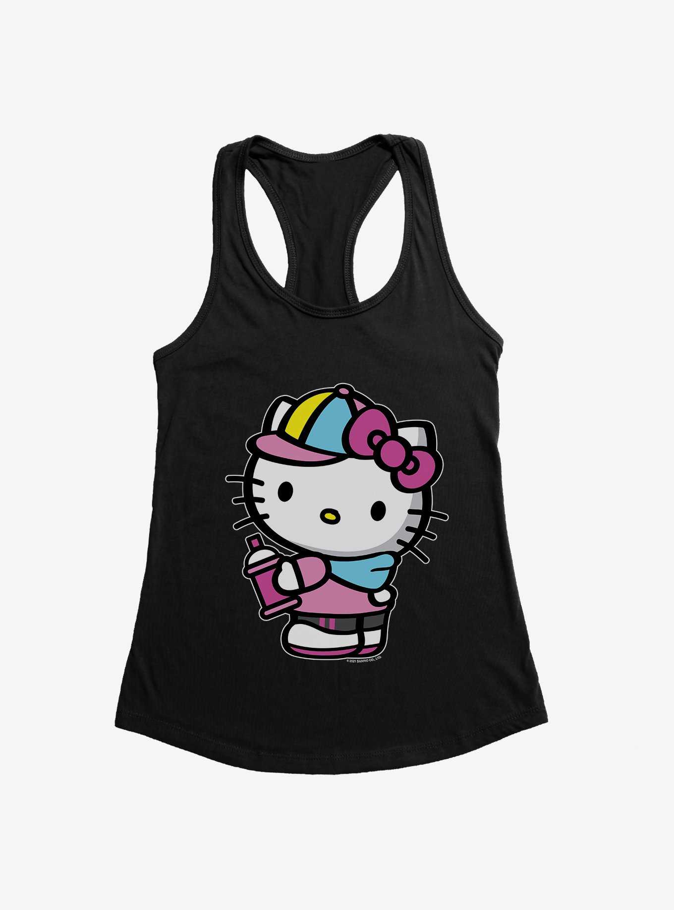 Hello Kitty Spray Can Side Womens Tank Top, , hi-res