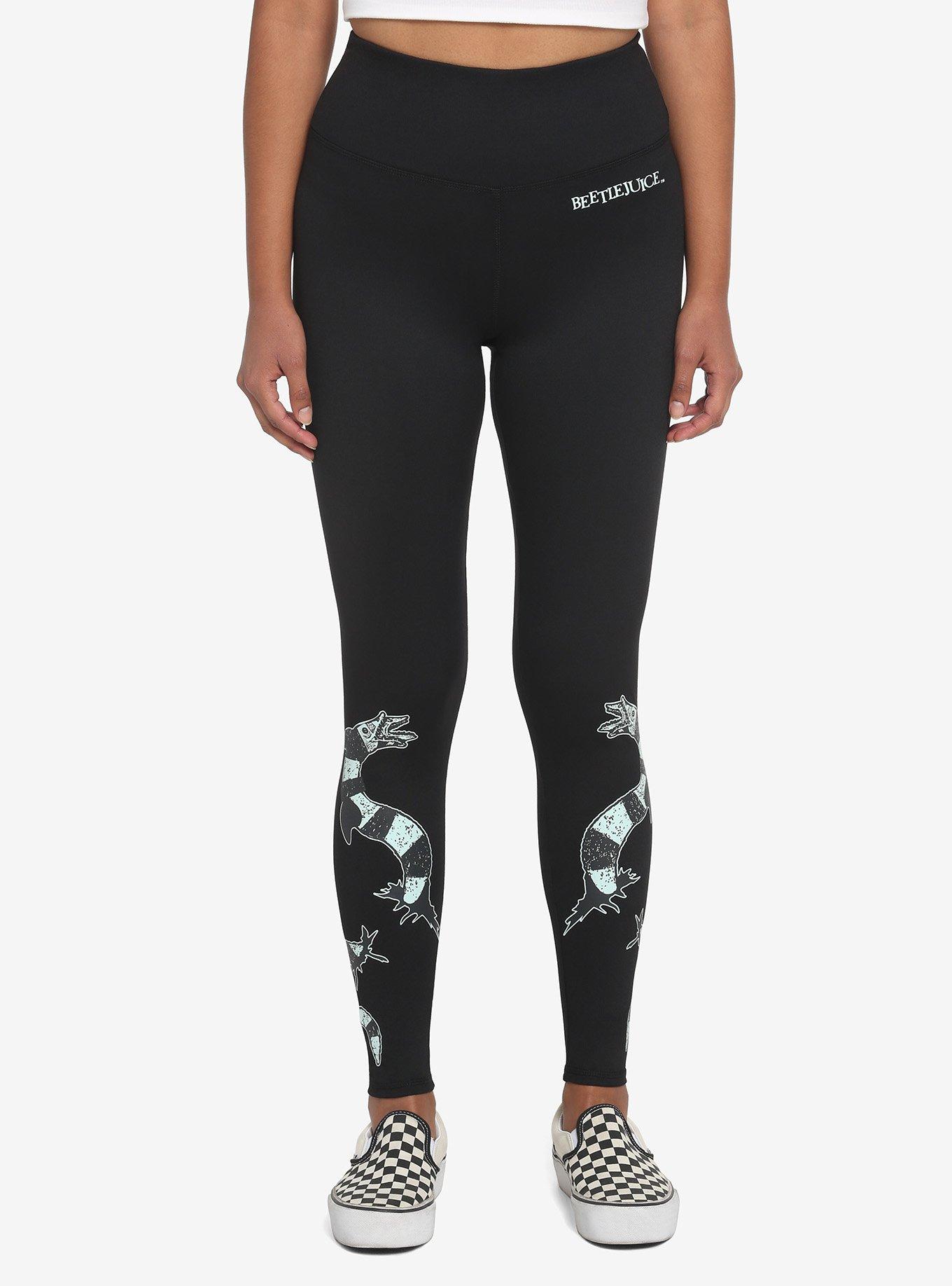 Beetlejuice Glow-In-The-Dark Sandworm Leggings, MULTI, hi-res