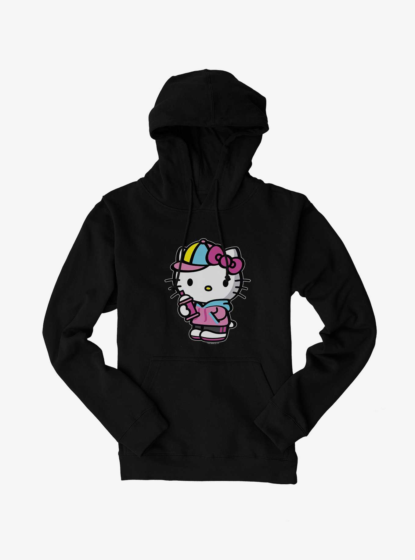 Hello Kitty Spray Can Front Hoodie, , hi-res
