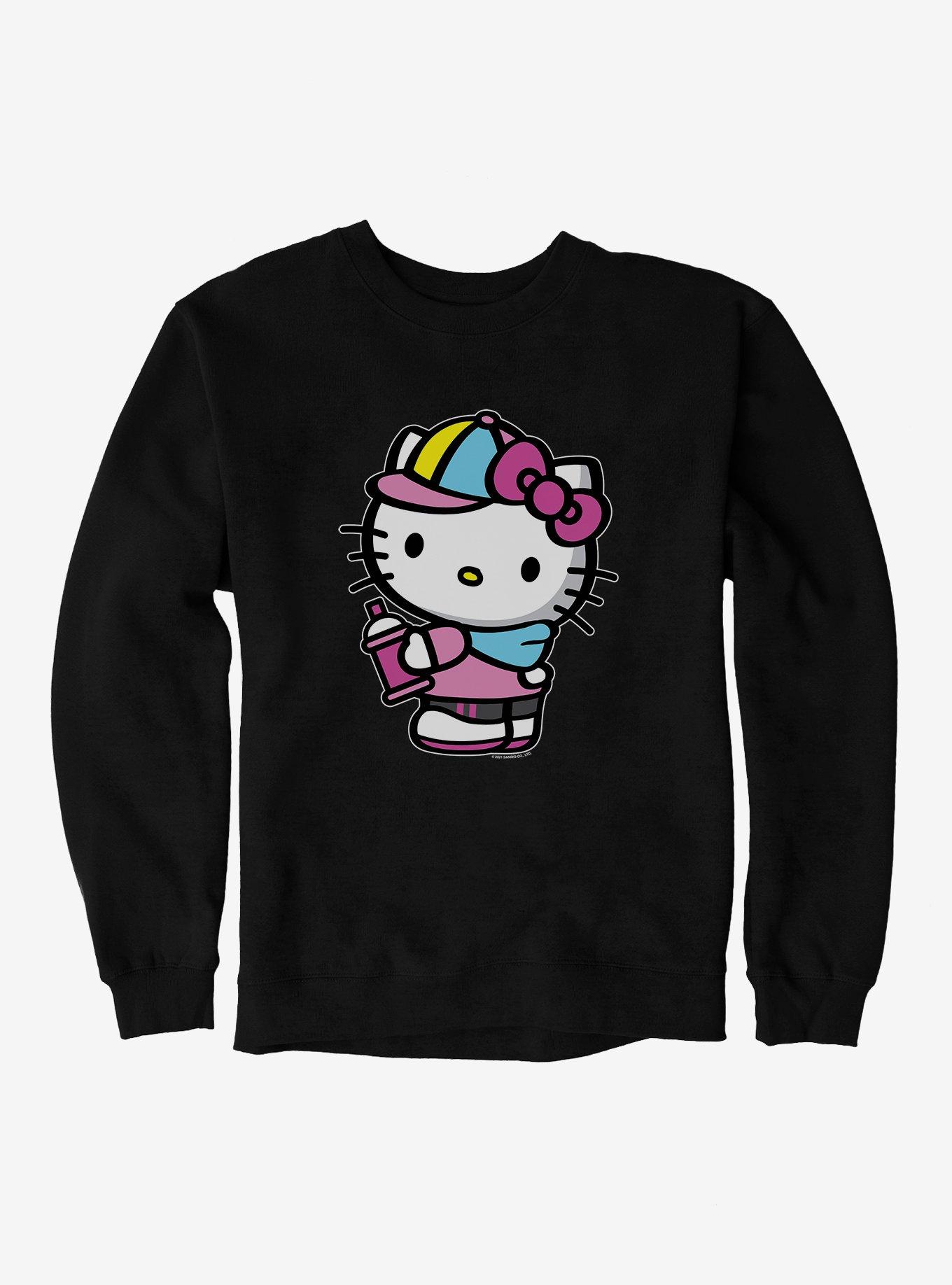 Hello Kitty Spray Can Side Sweatshirt, , hi-res
