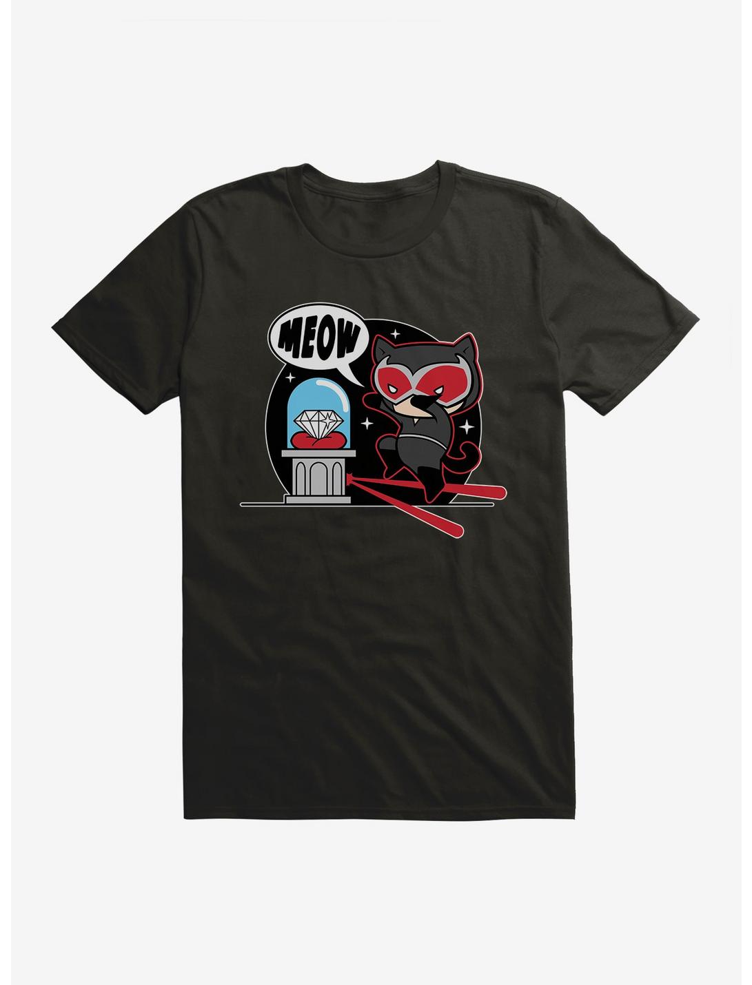 DC Comics Batman Chibi Catwoman Meow T-Shirt, , hi-res
