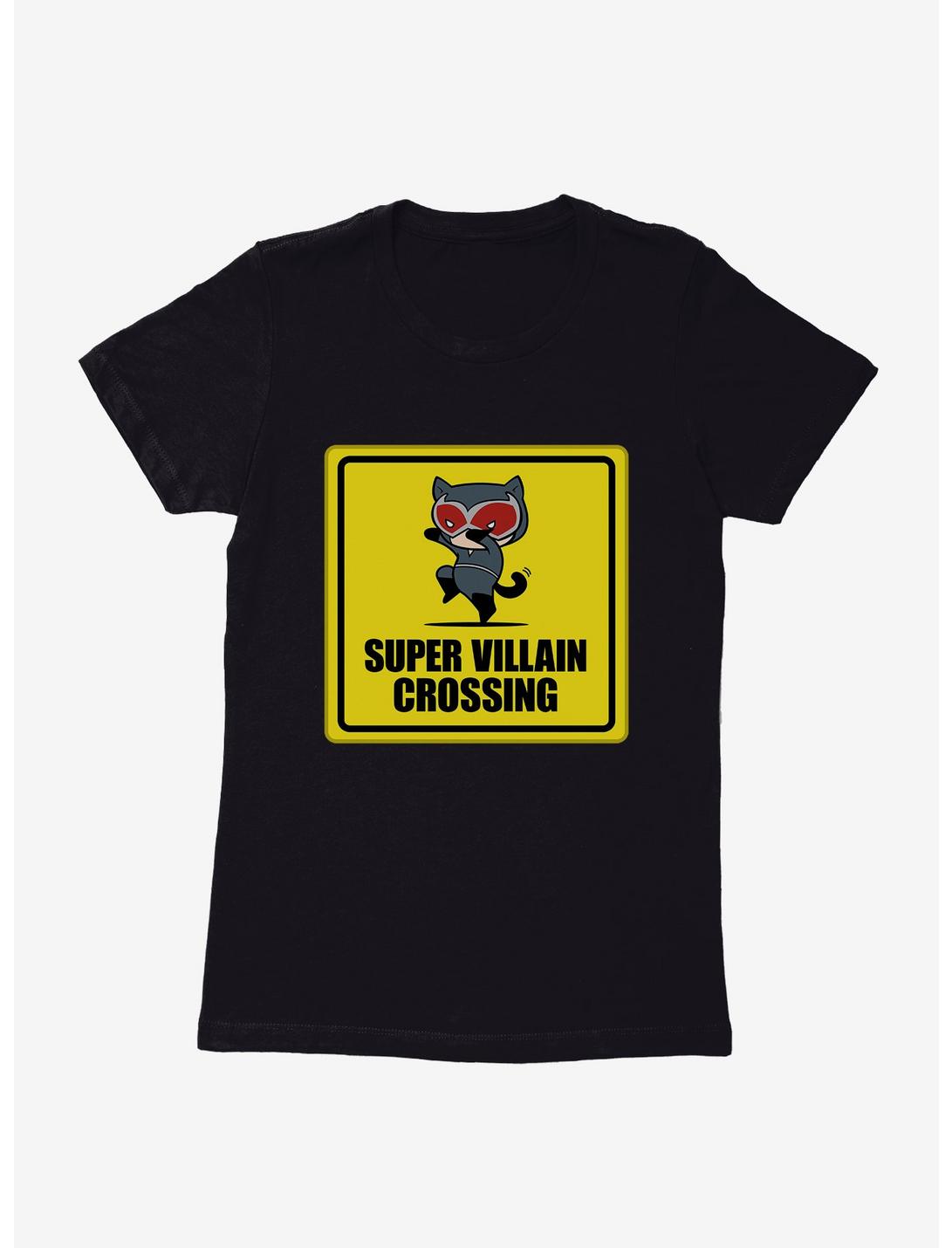DC Comics Batman Chibi Catwoman Villain Crossing Womens T-Shirt, , hi-res