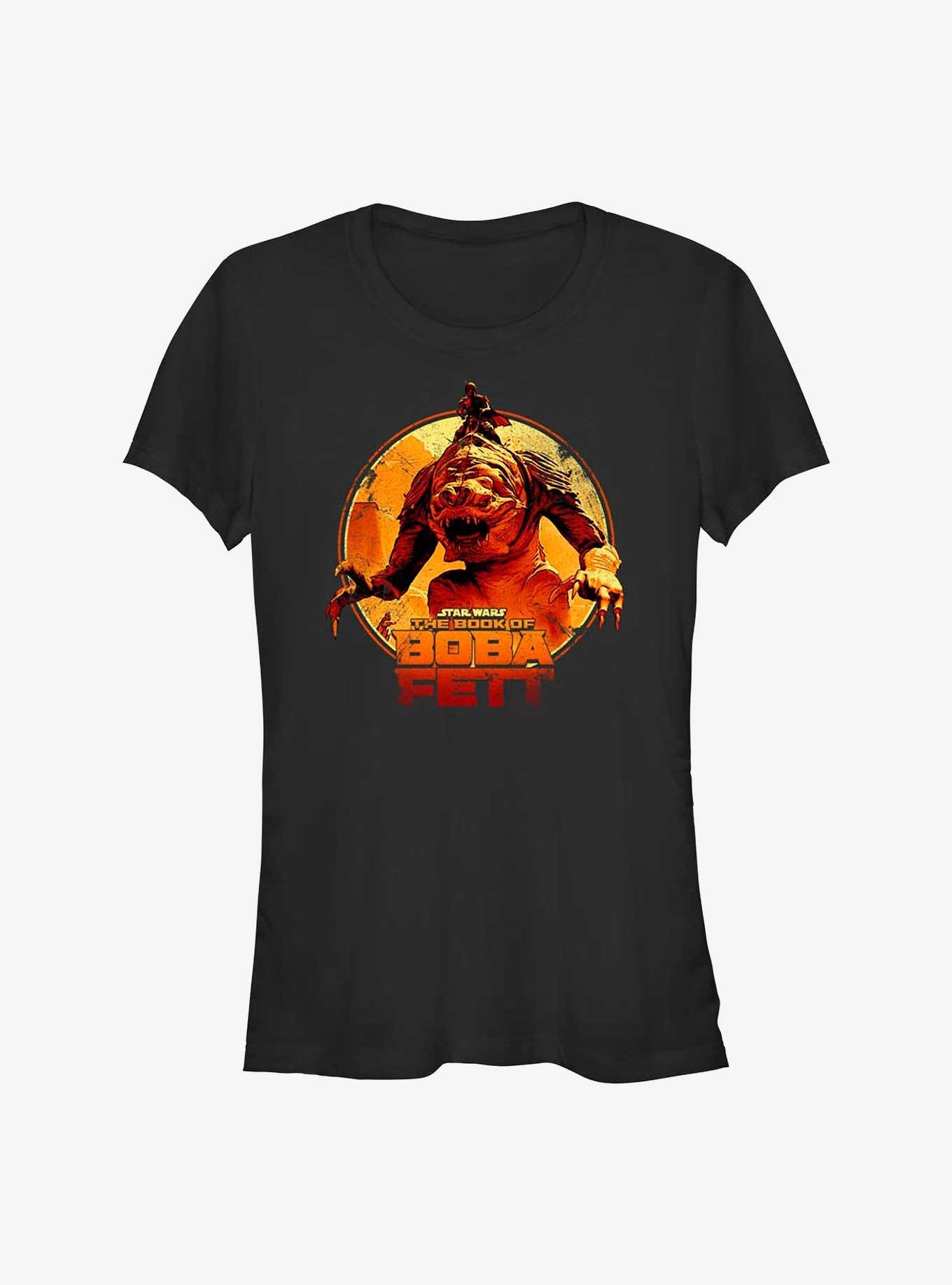 Star Wars The Book Of Boba Fett Sands Of The Past Girls T-Shirt, BLACK, hi-res