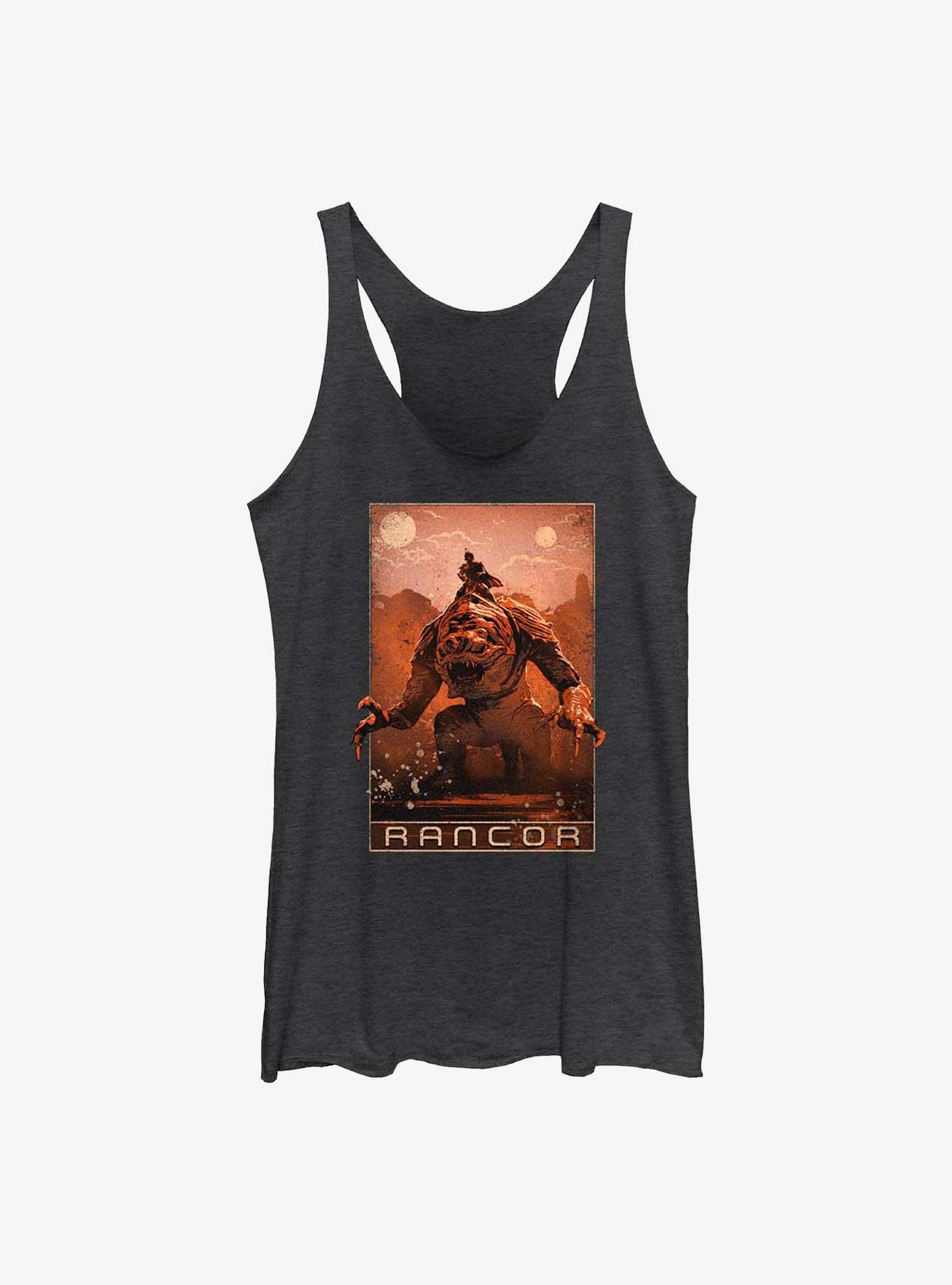 Star Wars The Book Of Boba Fett Rancor Girls Tank Top, BLK HTR, hi-res