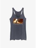 Star Wars The Book Of Boba Fett The Child Never Give Up Girls Tank Top, NAVY HTR, hi-res