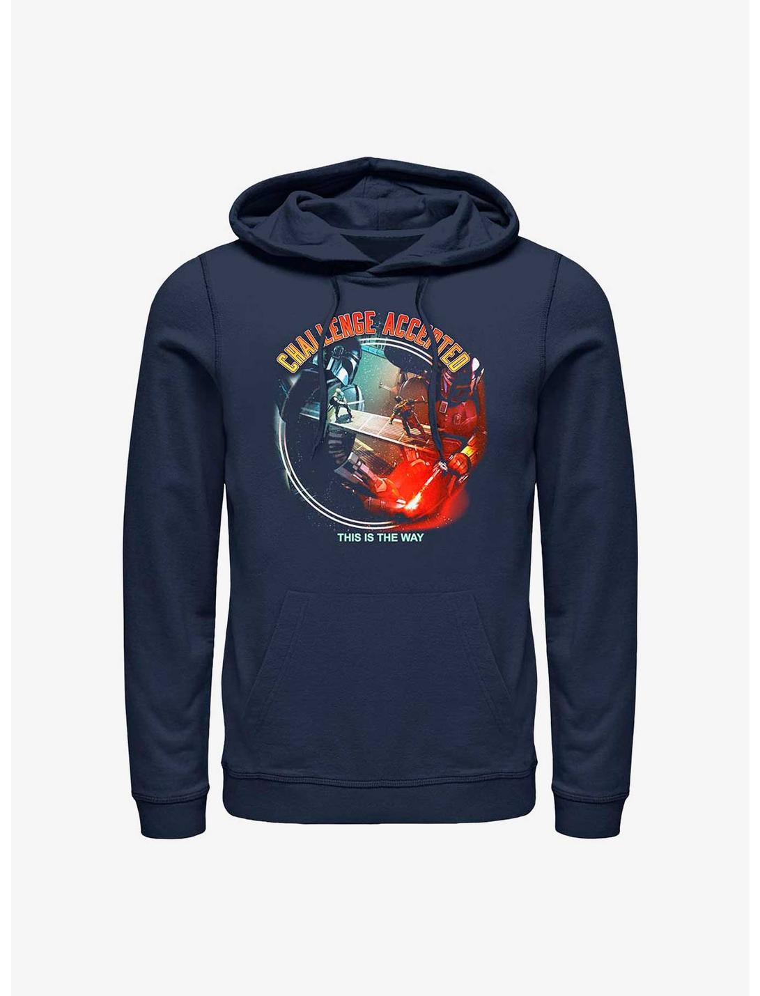 Star Wars The Book Of Boba Fett Challenge Accepted Hoodie, NAVY, hi-res