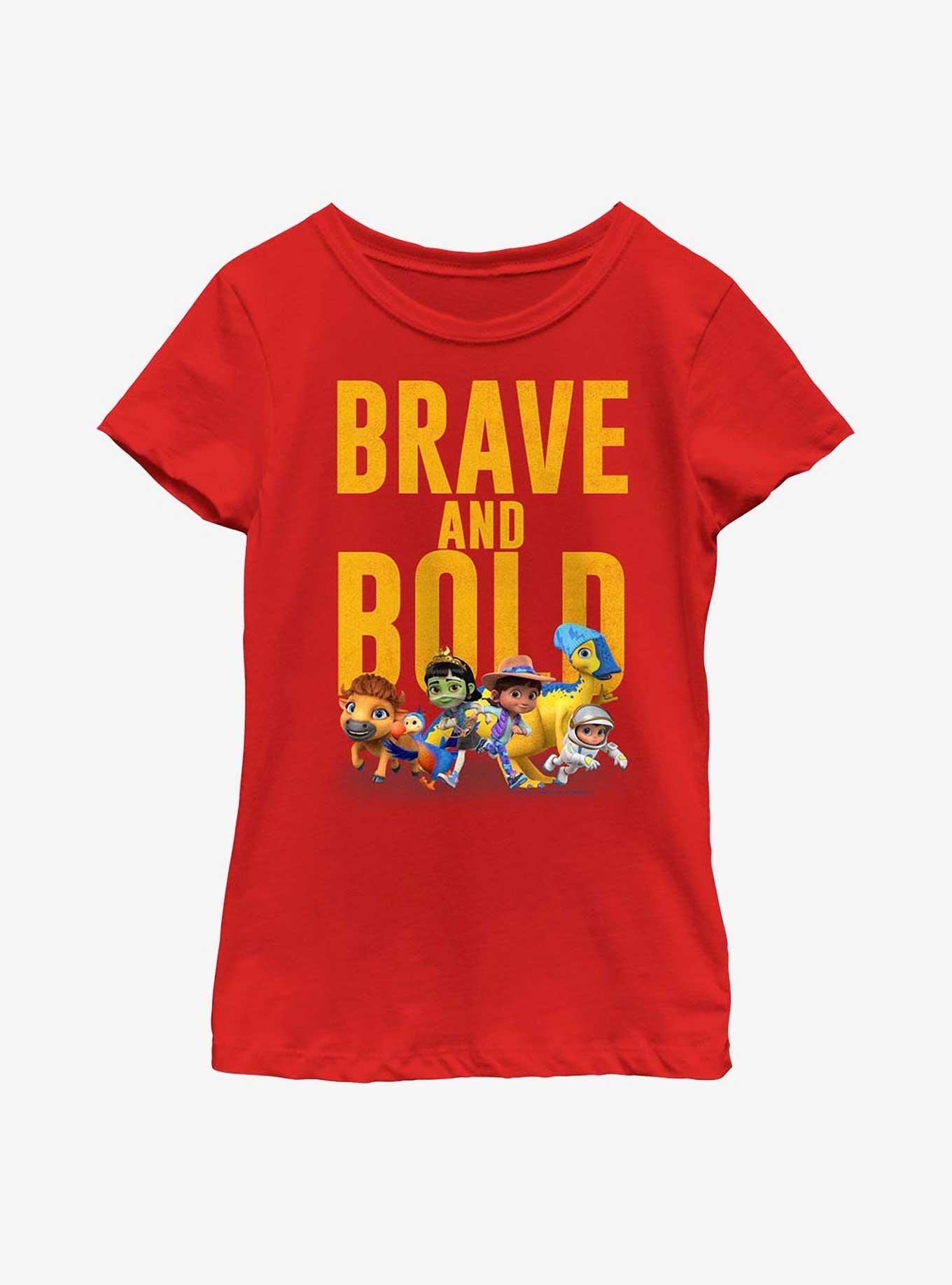 Ridley Jones Brave And Bold Youth Girls T-Shirt, RED, hi-res